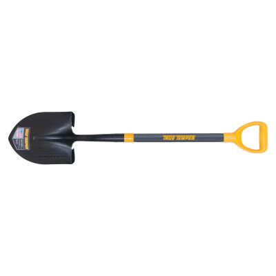 The AMES Companies, Inc. Drain Spade, 5.75 in W x 16 in L, Round Pointed, 23.5 in Straight Hardwood Handle, D-Grip, 2597400