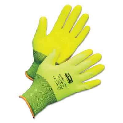 Honeywell NorthFlex Neon™ Hi-Viz PVC Palm Coated Glove, 2X-Large, Yellow, NF11HVY/11XXL