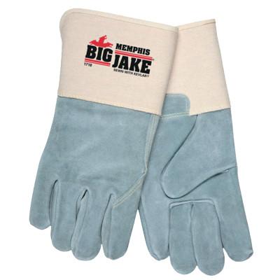 MCR Safety Big Jake Ultimate Protection Gloves, X-Large, Gray/White, 1718