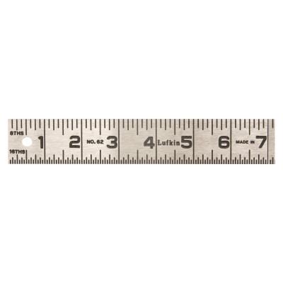 Apex Tool Group One-Piece Rulers, 4 ft, Steel, 624FTN