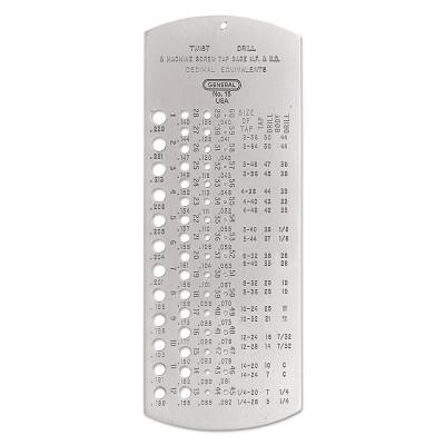 General Tools 22012 DRILL GAUGE 1 TO60, 15