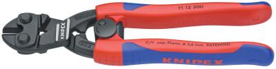 Knipex CoBolt Compact Bolt Cutter, 8 in, 1/4";1/8";3/16";7/32" Cut Cap, Lever W/Spring, 7112200