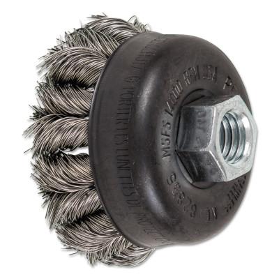 Advance Brush COMBITWIST Knot Wire Cup Brush, 2 3/4 in Dia., .014 in Stainless Steel Wire, 82855