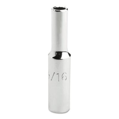 Stanley® Products Torqueplus Deep Sockets 1/4 in, 1/4 in Drive, 3/16 in, 12 Points, 4706LT