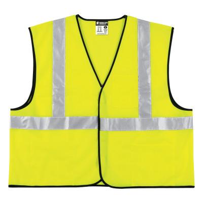 MCR Safety Class II Economy Safety Vests, 4X-Large, Lime, VCL2SLX4
