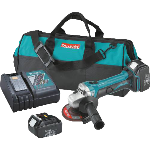 Makita BGA452 18V LXT Lithium-Ion Cordless Angle Grinder Kit - AMMC - 1