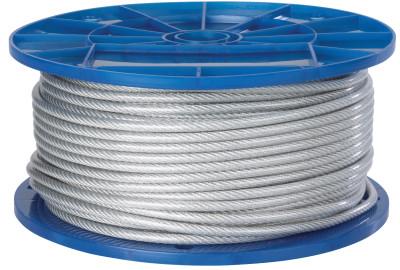 Peerless® Industrial Group Aircraft Quality Wire Ropes, 500 ft, 7-Strand, 120 lb Working Load Limit, 4501091