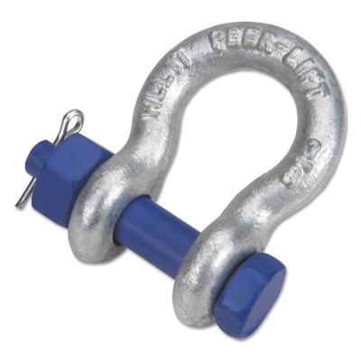 Peerless® Industrial Group Screw Pin Anchor Shackles, 1 1/16 in Opening, 5/8 in Bail, 6,250 lb Load, Cotter, 8063605