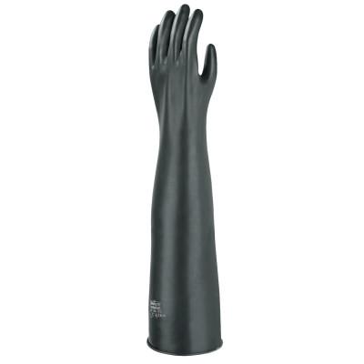 Ansell Marigold Emperor Heavyweight Latex Gloves, Size 10.5, Black, 11-354-4-10.5