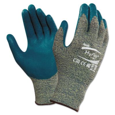 Ansell Hycron Nitrile Coated Gloves, 8, Blue, 103436