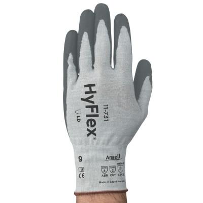 Ansell HyFlex 11-731 Gloves, Size 10, Gray, 11-731-10