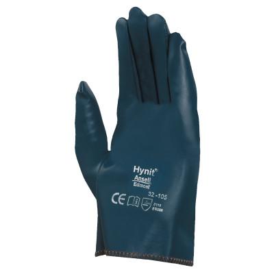 Ansell Hynit Nitrile-Impregnated Gloves, 6.5, Blue, 32-105-6.5