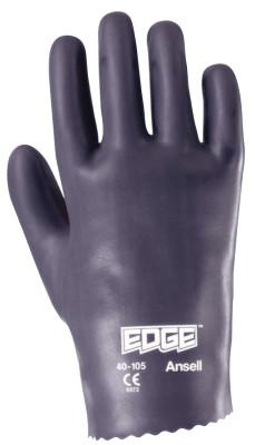 Ansell Edge Nitrile Gloves, Slip-On Cuff, Interlock Knit Lined, Size 8.5, 103723