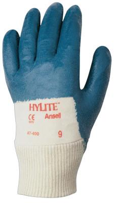 Ansell HyLite Palm Coated Gloves, 8, Blue, 47-400-8