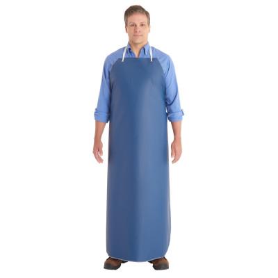 Ansell AlphaTec 56-601 Aprons, 35 in x 55 in, Urethane with Nylon Backing, Blue, 56-601-35x55