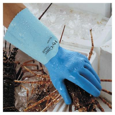 Ansell Hy-Care® Gloves, 9, Natural Latex, Blue, 62-400-9