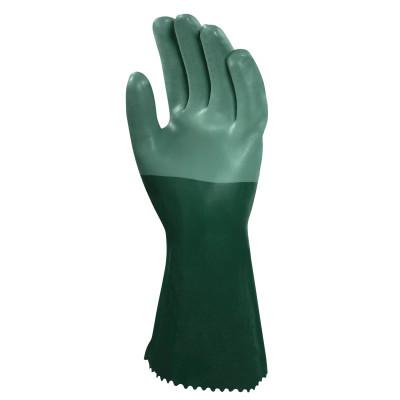 Ansell 08-354 Neoprene Dipped Gloves, Rough Finish, Size 10, Green, 8-354-10