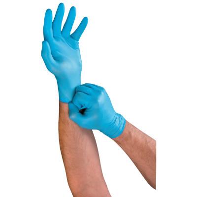 Ansell TouchNTuff Lightweight Nitrile Gloves, 3 mil, X-Large, Light Blue, 92-616-XL