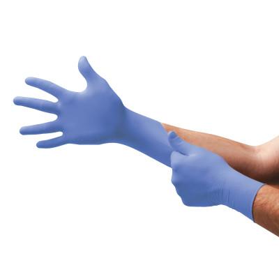 Ansell TNT Blue Disposable Gloves, Powder Free, Nitrile, 5 mil, Large, Blue, 105083