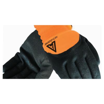 Ansell Cold Weather Hi-Viz Gloves, Size 8, Orange/Black, 97-011-8