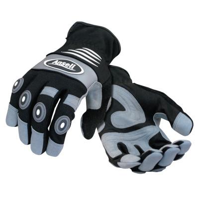 Ansell Projex Medium Duty Gloves, Large, Black/Gray, 97-973L