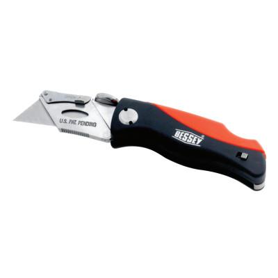 BESSEY?? BKPH Lock-Back Utility Knife, 6-1/4 in L, Utility Steel Blade, ABS, Red/Black, D-BKPH