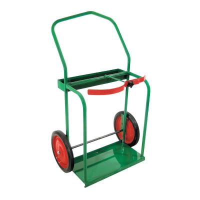 Anthony High-Rail Frame Dual-Cylinder Cart, for 9.5 in to 13.5 in dia, 14 in Solid Rubber Wheels, 24-14