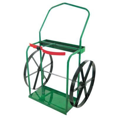 Anthony High-Rail Frame Dual-Cylinder Carts, For 9.5"-13.5" Cylinders, 24" Steel Wheels, 24-24