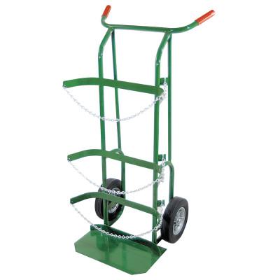 Anthony Dual-Cylinder Delivery Cart, 10 in dia Cylinders, 10 in Solid Rubber Wheel, 55-3B