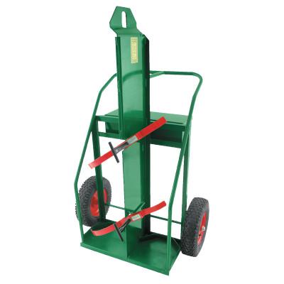 Anthony Heavy-Duty Reinforced Frame Dual-Cylinder Cart, 16 in Solid Wheels, 94LFW16S