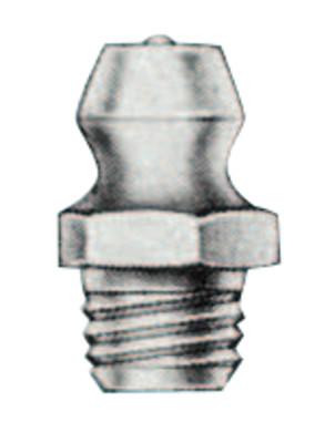 Alemite?? Thread Forming Fittings, Straight, 37/64 in, Male/Male, 1/4 in, 3038-B