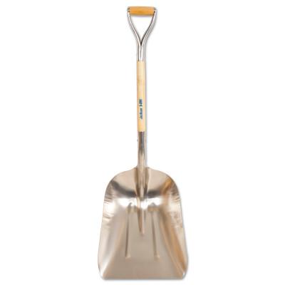 The AMES Companies, Inc. Aluminum Scoop with Hardwood Handle, 18 in L x 15.25 in W blade, Square, 26 in Hardwood;Plastic, D-Grip Handle, 2681200