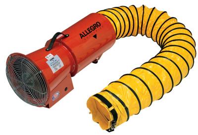 Allegro® AC Axial Blowers w/Canister, 1/3 hp, 115 V, 15 ft. Ducting, 9514
