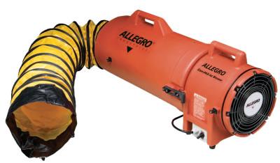 Allegro® Plastic Com-Pax-Ial Blowers w/Canisters, 1/4 hp, 12 VDC, 25 ft. Ducting, 9536-25