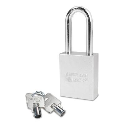 American Lock® Steel Padlocks (Square Body w/Tubular Cylinder), 5/16 in Diam., 2 in Long, A7201