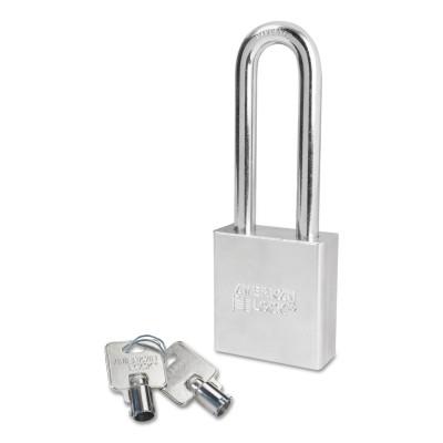 American Lock® Steel Padlocks (Square Body w/Tubular Cylinder), 3/8 in Diam., 3 in Long, A7262