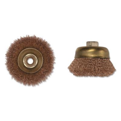 Ampco Safety Tools Crimped Wire Cup Brush, 4 in Dia., 5/8-11 Arbor, .014 in Wire, CB-45-CT