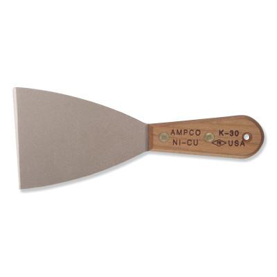 Ampco Safety Tools Putty Knives, 4 1/2 in Long, 3 1/2 in Wide, Stiff Blade, K-30