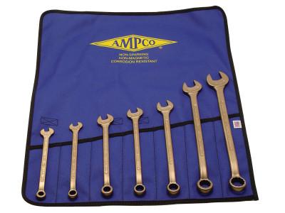 Ampco Safety Tools 7 Piece Combination Wrench Sets, Inch, M-41