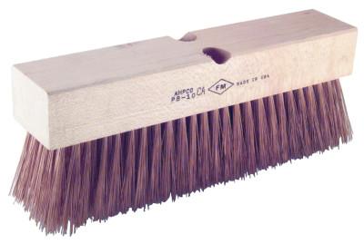 Ampco Safety Tools Round Wire Push Brooms, 12 in Block, 2 1/2in Trim L, Copper Alloy Bristle, PB-10