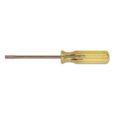 Ampco Safety Tools Cabinet-Tip Screwdrivers, 1/4 in, 5 5/8 in Overall L, S-52