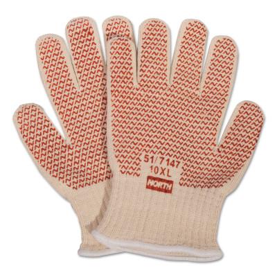 Honeywell Grip N® Hot Mill Nitrile Coated Glove, Cotton, Natural White, Medium, 51/7147