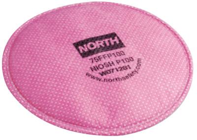 Honeywell Pancake Series Filter, Resist Dust, Mist, Fumes, for Models 5500, 7700 Half Masks, 5400, 7600 Full Facepiece, 75FFP100