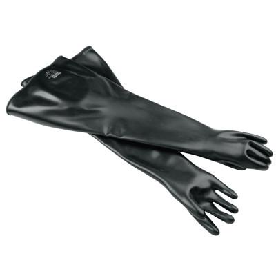 Honeywell Neoprene Glovebox Gauntlet Gloves, Black, Smooth, 10 1/2, 8N3032/10H