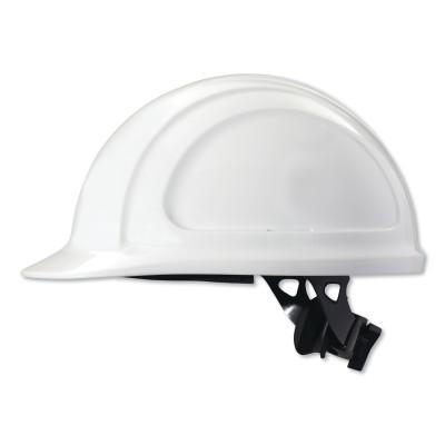 Honeywell North Zone N10 Ratchet Hard Hat, 4 Point, Front Brim, White, N10R010000