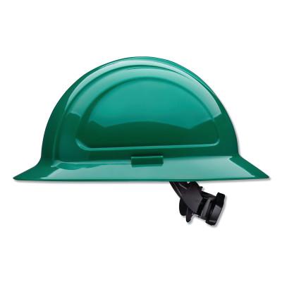 Honeywell North Zone N20 Full Brim Hard Hat, Ratchet, Green, N20R040000