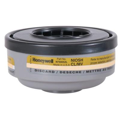 Honeywell Gas and Vapor Cartridges, Mercury Vapor/Chlorine, Olive, N750052L