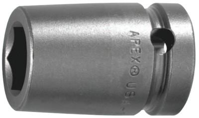 Apex Tool Group Female Square Drive Sockets, 1/4 in Drive, 3/8 in Opening, 1 in Long, EX-372-B