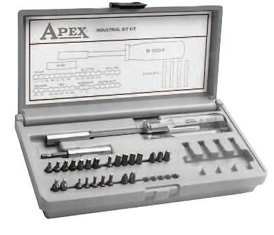 Apex Tool Group 24 Bit Drive Tool Sets, Steel, Includes Case, 24BITKIT