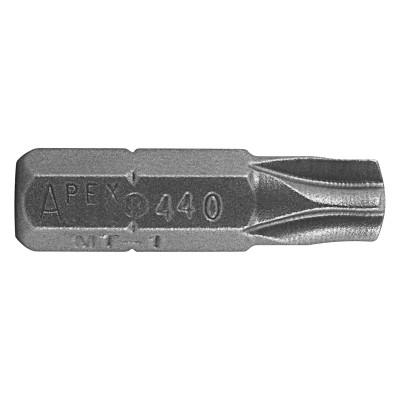 Apex Tool Group ACR Insert Bits, #3, 1/4 in x 1 in, Hex, 440-3-ACR3-RX